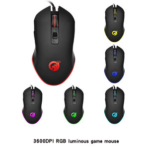 เมาส์เล่นเ<span class=keywords><strong>ก</strong></span>มแบบมีสาย USB พร้อมเมาส์ RGB เรืองแสงสำหรับแข่ง<span class=keywords><strong>ก</strong></span>ิน<span class=keywords><strong>ไก่</strong></span> - Product Image 4