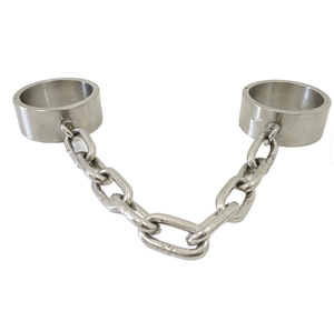 Menottes de cheville en acier inoxydable style rock, étanches, en forme de chaîne, pour bondage, fétichisme BDSM, jouets sexuels - Product Image 1