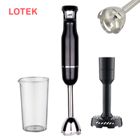 Mixeur Plongeant Électrique Multifonctionnel avec Commande par Bouton Poussoir et Lames en Acier Inoxydable