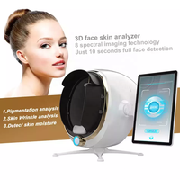 Analyseur de peau facial de bureau 8-en-1 avec IA, 36MP HD, lumière UV, détection des pores, des rides et de la texture – Équipement de beauté, scanner facial