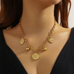 <span class=keywords><strong>Collana</strong></span> geometrica Vintage francese <span class=keywords><strong>con</strong></span> <span class=keywords><strong>ciondolo</strong></span> <span class=keywords><strong>luna</strong></span> stella <span class=keywords><strong>e</strong></span> catena in acciaio inox per le donne gioielli di moda - Product Image 6