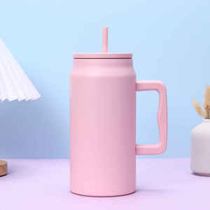 Gobelet isotherme pour voiture en acier inoxydable à double paroi, scellé sous vide, grande capacité 50 oz, isolation thermique 6-12h, anti-fuite, design portable - Product Image 2