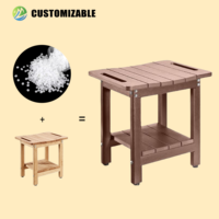 Banc de douche moderne réglable en HDPE, imperméable, durable, résistant aux UV, pour extérieur, parc, école, antidérapant, portable, lavable