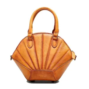 2024 individuelle echte Leder-Luxus-Schale-Design-Taschen für Damen Damenhandtasche