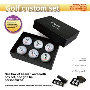 Juego de 3 Pelotas de Golf con 300 Hoyos en Caja Metálica, Disponible en Paquetes de Tres/<span class=keywords><strong>Cuatro</strong></span>/Seis, Personalizable con Diseños - Product Image 4