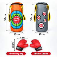 Jouet de boxe pour enfants avec ensemble de sacs de frappe pour le jeu récréatif, les jeux de boxe d'introduction et les activités de pratique pour débutants