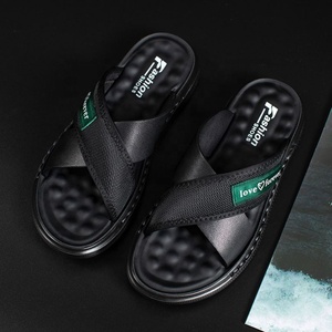 Chaussons pour hommes respirants à semelle en caoutchouc, à bout ouvert, avec doublure en maille et semelle intermédiaire en EVA, chaussures décontractées toutes saisons, tailles 39-44 - Product Image 3
