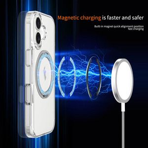 Cho iPhone 17 Không Khí Pro Max Silvershield Rõ Ràng Mờ Với 360 ° Xoay Chân Đế Từ Trường Hợp Điện Thoại Cho iPhone 17 Bìa - Product Image 5