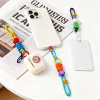 Porte-clés en paracorde tressé coloré, cordons de poignet en corde avec anneau à ressort, breloques de sac à main tissées à la main pour sacs à main