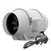 Ventilateur de ventilation intelligent à faible bruit et efficace de 4 pouces pour salle de culture hydroponique avec fonction de minuterie à trois vitesses