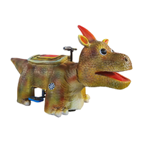 Wahana Dinosaurus Elektrik Animatronik Komersial untuk Taman Bermain Dalam Ruangan dengan Remote Control