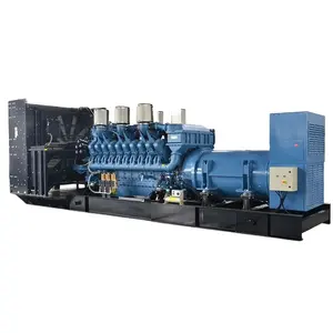 Yeni açık tip 2mw jeneratör üreticisi satış MTU 20V4000G23 2000KW 2500kva 2.5diesel dizel jeneratör yüksek gerilim jeneratörü