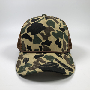OEM 5 Panneau Uni Coton Corde Tactique Camionneur <span class=keywords><strong>Capc</strong></span> Mode Hommes Chasse Sports de Plein Air Tête Porter Personnalisé Premium Camouflage Chapeaux Vierge - Product Image 2
