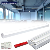Lampes de plafond à batterie d'urgence pour gare, en acier laminé à froid, 20w 40w 60w 80w, gradation 0-10v, tube LED