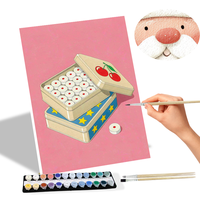 Kit de Peinture par Numéros sur Toile, Art Mural, Lot de 6 Mini Peintures Murales Florales Chat Bohème, Décoration Murale, Vente Directe en Gros et Dropshipping