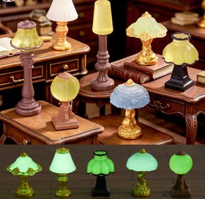Lot de mini figurines 3D vintage en résine peintes à la main, lumineuses, style Kawaii, thème religieux et d'amour, pour lampe de bureau ou de table - Product Image 4
