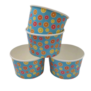 Custom Logo Printed White Environmentally Friendly Recyclable Frozen Yogurt Packaging Bowl Container Ice Cream Paper <b>Cup</b> - Product Image 6