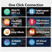 Jam Tangan Pintar Hk11 ultra 3 Max Plus Amoled Berkualitas Tinggi Musik Lokal 2GB ROM Layar AMOLED Chat GPT Smartwatch Hk11 ultra 3 Max