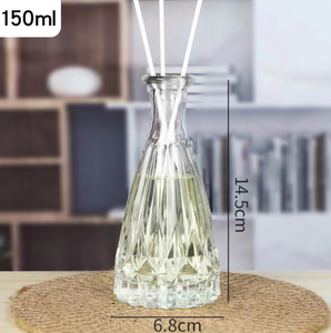 50ml 100ml 150ml design personalizzato diffusore in vetro bottiglia aria fresca aroma liquido ricarica contenitore in vetro con bastoncini vendita all'ingrosso - Product Image 3