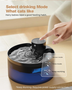 Distributore automatico senza fili di acqua corrente per cani e <span class=keywords><strong>gatti</strong></span> uscita di circolazione sistema Pet fontana ciotola - Product Image 2