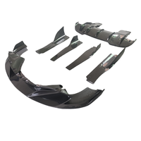 Convient pour la mise à niveau de McLaren 720S vers Ry Style Carbon Fiber Front and Rear Lip Diffuser Side Skirt Body Kit