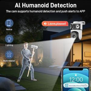 Rscamtom 5G WiFi PTZ çift Lens 10MP IP65 su geçirmez güvenlik kamera akıllı ev açık otomatik izleme insan hareket iki yönlü ses - Product Image 6