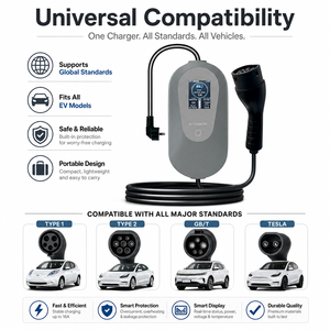 Chargeur EV portable haut de gamme 3,5 kW GBT, station de charge rapide AC universelle pour véhicules électriques CE FCC pour BYD Han Song Plus EV - Product Image 3