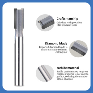 PCD thẳng phay cắt phẳng bóng cuối nhà máy cắt vàng Nhôm gốm cho Gốm Vàng nhôm vật liệu gốm OEM - Product Image 5