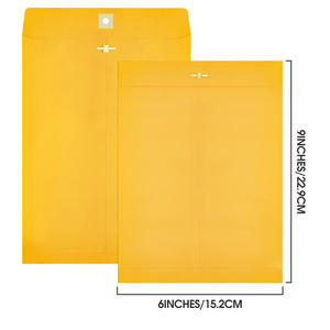 ซองจดหมายกระเป๋าสตางค์ <span class=keywords><strong>manilla</strong></span> กระดาษคราฟท์พร้อมฝาปิดแบบตะขอสำหรับโรงเรียนสำนักงานธุรกิจการจัดเก็บเอกสารการส่งจดหมายของขวัญ - Product Image 5