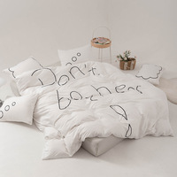 Nouveautés : Parure de lit personnalisable en textile de maison, style minimaliste, impression numérique, pour le commerce extérieur