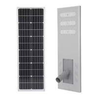 Lampadaire solaire LED tout-en-un à longue autonomie, batterie grande capacité, indice de protection IP67, détecteur de mouvement intelligent, éclairage extérieur super lumineux pour jardin