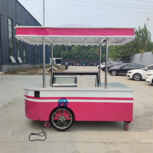 Trà bong bóng Gelato Smoothie bán hàng tự động giỏ hàng nước chanh bán hàng tự động tay đẩy giỏ hàng tùy chỉnh kích thước có sẵn - Product Image 4