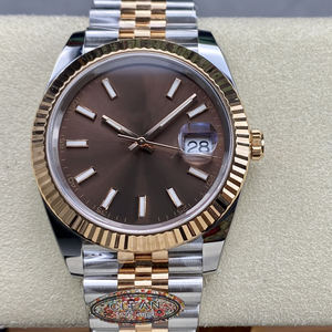 Montre de luxe pour homme en acier inoxydable avec bracelet en or blanc Mouvement automatique SEIKO Résistance à l'eau 100 bars - Product Image 3