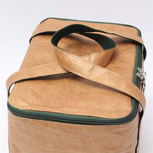 Logo personnalisé dupont papier kraft tyvek sac de livraison thermique sac d'épicerie isotherme avec fermeture éclair - Product Image 5