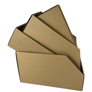 Caja de cartón reutilizable, caja de papel corrugado reciclado, tablero en hoja de papel, caja plegable sin recubrimiento, sello <span class=keywords><strong>Panka</strong></span> - Product Image 1