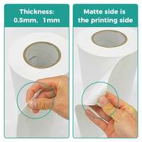 Nouveau film de transfert PU imprimable en relief 3D de 4e génération, largeur 30 cm et 60 cm, compatible avec la solution d'encre pour étiquettes 3D