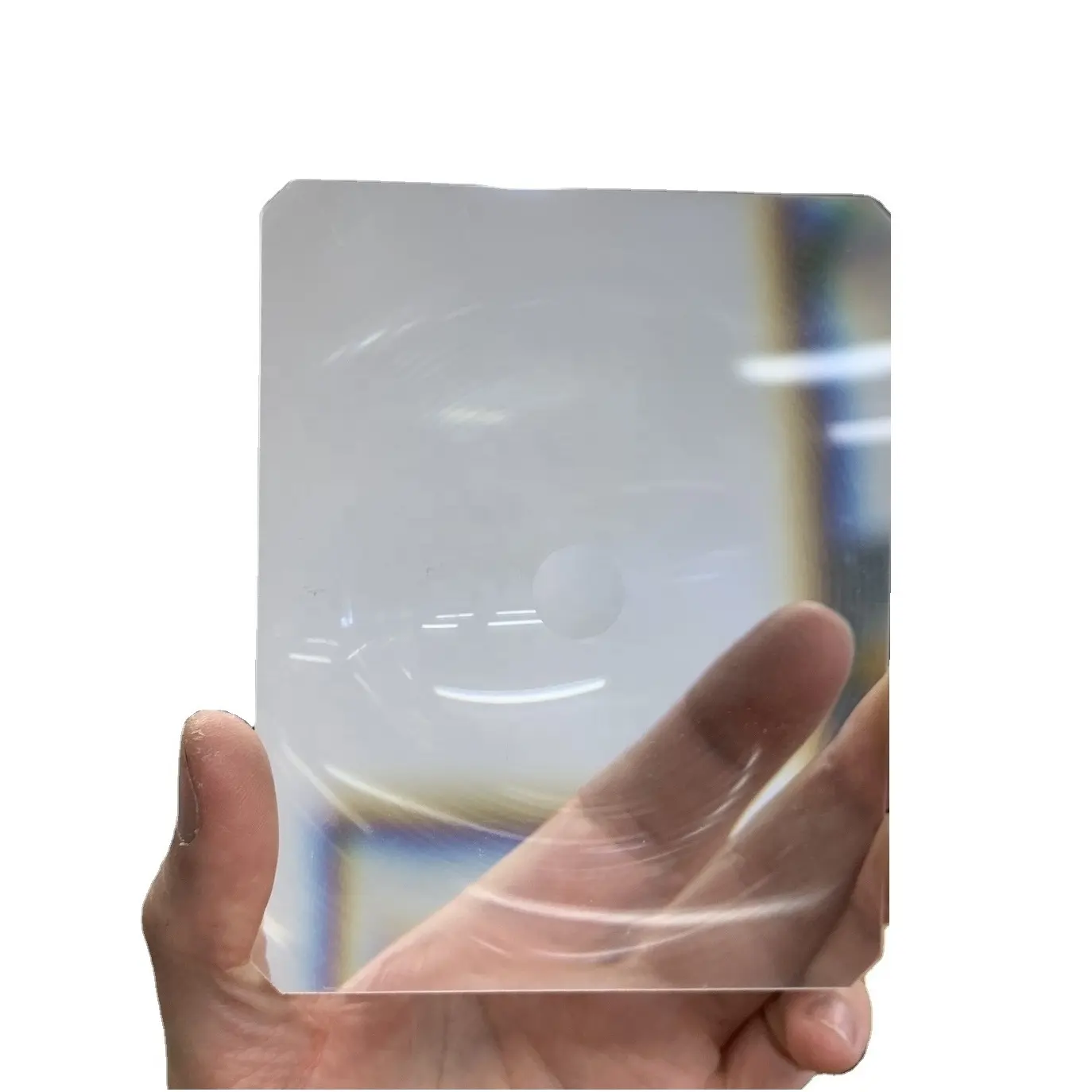 Grande folha de lente de fresnel de plástico acrílico redondo quadrado