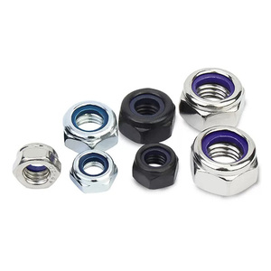 Tiếp xúc cao <span class=keywords><strong>m6</strong></span> din6923 mặt bích hạt với kẽm mạ kết thúc Tùy chỉnh màu sắc & kích cỡ Nylon chèn - Product Image 2