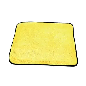 Microfiber Cleaning Towel Thicken Soft Drying Cloth Car Body Washing Towels Double Layer Clean Rags