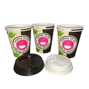 Gobelet jetable biodégradable en PLA à double paroi, étanche, 3oz-4oz, pour café chaud/froid, vin, boissons gazeuses à emporter - Product Image 1