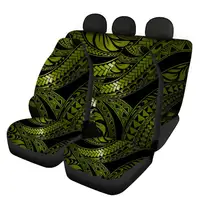 Tasarımcı renkli polinezya kabile geleneksel şerit özel baskı araba klozet kapağı çoğu araba için Suv kamyon evrensel tam Set