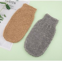 Gants de bain exfoliants naturels en polyester, fabriqués à partir de fibres de plantes d'agave, pour éliminer les peaux mortes et offrir des soins de la peau pendant la douche