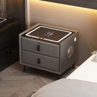 PLUS DESIGN Simplicité échantillon gratuit Offre Spéciale hôtel maison moderne armoire de rangement en bois massif table de chevet chambre avec LED