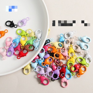 Alliage Lovely Colorful Homard Fermoir Crochets Coeur Porte-clés et Bracelet Chaîne Accessoires pour Bijoux DIY Vente en Gros - Product Image 4