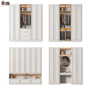 <span class=keywords><strong>Ihome</strong></span> ตู้เสื้อผ้าไม้พร้อมลิ้นชัก, ตู้เสื้อผ้าไม้ทันสมัยเฟอร์นิเจอร์ปรับแต่งเอง - Product Image 3