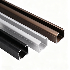 Binari scorrevoli e guide per tende in lega di alluminio anticorrosione moderni con certificazione CE UE per uso alberghiero - Product Image 4