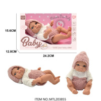Fabricante OEM, muñecas de bebé Reborn de 8 pulgadas, muñeca de goma Real suave, muñeca de juguete realista para niños pequeños