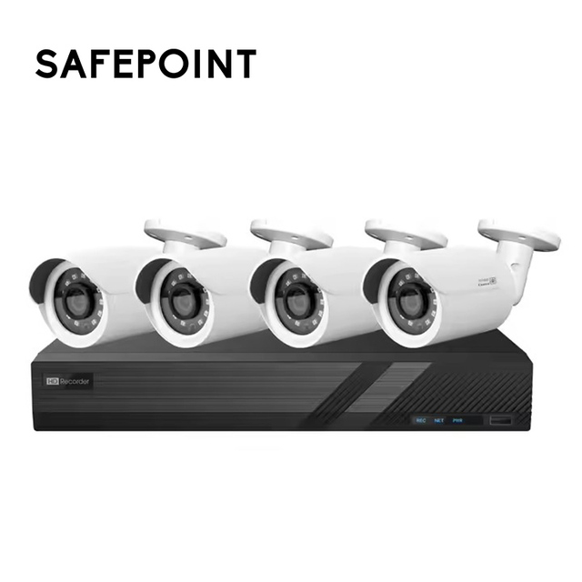 SAFEPOINT CBR012 H.265 6MP 4K 8 Channel Ip Poe Camera NVR Kit AI Smart HD Home Security Cctv Camera System