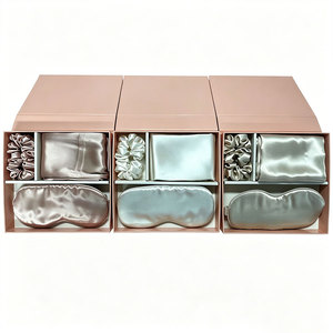 Vente flash - Ensemble de luxe <span class=keywords><strong>en</strong></span> soie pour dormir, masque pour les yeux et taie d'oreiller, anti-rides, pour la beauté et le sommeil, pour la maison et l'hôtel - Product Image 4