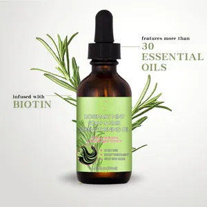 Top OEM Natural Rosemary Hair Care Essential Oil 2% Vitamin E Personal Care Hair Oil Box